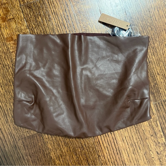 FAUX LEATHER TUBE TOP - Picture 7 of 8